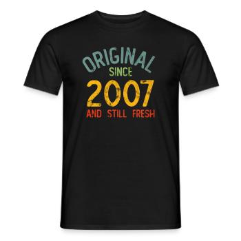 Millésime 2007 - T-shirt homme - noir - Devant - AI Model Male 178 light (178cm)