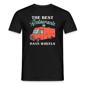 Taco Truck, Food Truckfoodiefood lover - Men's T-Shirt - black - Front - AI Model Male 178 light (178cm)