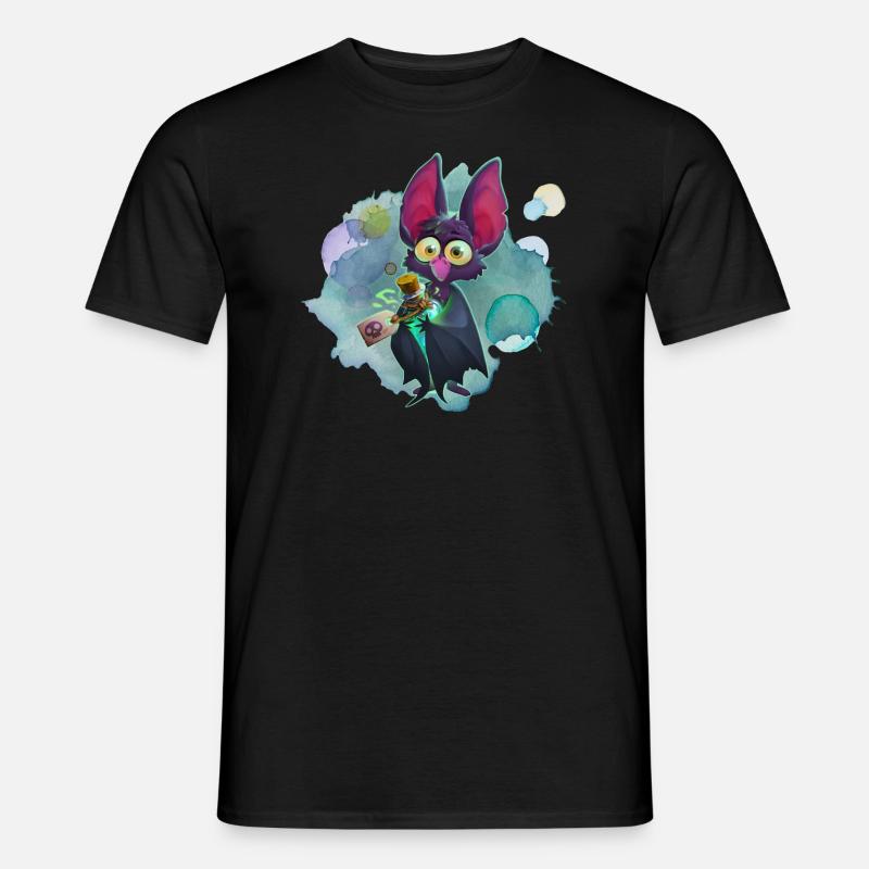 Fledermaus - Männer T-Shirt - Schwarz