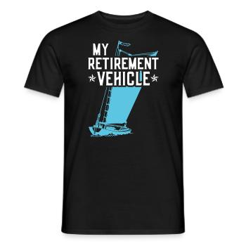 Régime de retraite pour les marins retraités - T-shirt homme - noir - Devant - AI Model Male 178 light (178cm)