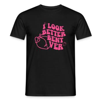 I Look Better Bent Overgym cultureworkout culturef - Men's T-Shirt - black - Front - AI Model Male 178 light (178cm)