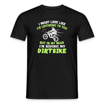 Idée Dirtbike pour hommes et femmes - T-shirt homme - noir - Devant - AI Model Male 178 light (178cm)