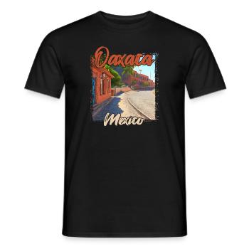 Sunset in Oaxaca, Mexico - Men's T-Shirt - black - Front - AI Model Male 178 light (178cm)