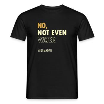 Ramadan Kareem Islamic Fasting Outfit for Men Wome - Men's T-Shirt - black - Front - AI Model Male 178 light (178cm)