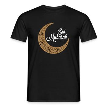 Eid Mubarak-Eid Al Fitr Islamic Holidays - Men's T-Shirt - black - Front - AI Model Male 178 light (178cm)
