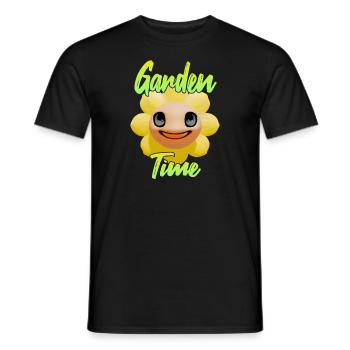 Gardentime Sonnenblume - Männer T-Shirt - Schwarz - Vorne - AI Model Male 178 light (178cm)