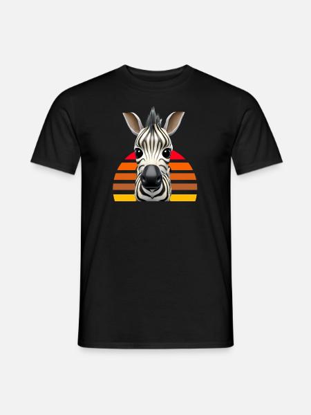Cute zebra design - Men's T-Shirt - black