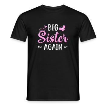 Big Sister again Sibling Older Daughter Arrow & Bu - Men's T-Shirt - black - Front - AI Model Male 178 light (178cm)