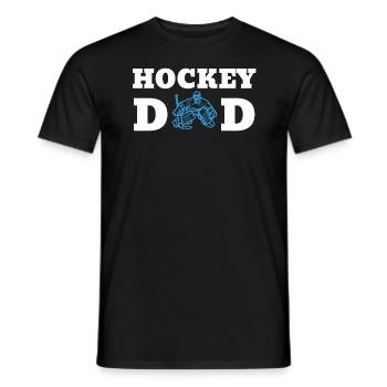 Hockey Dad Goalie - Men's T-Shirt - black - Front - AI Model Male 178 light (178cm)