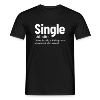 Relation Adjectif unique Définition Funny Sin - T-shirt homme - noir - Devant - AI Model Male 178 light (178cm)