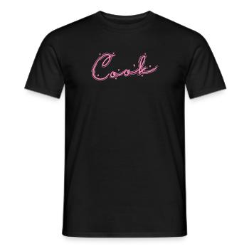 Cook Chef Hobby Food Kitchen - Men's T-Shirt - black - Front - AI Model Male 178 light (178cm)