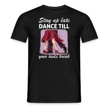 Formation en danse Ballroom Danse de couple - T-shirt homme - noir - Devant - AI Model Male 178 light (178cm)