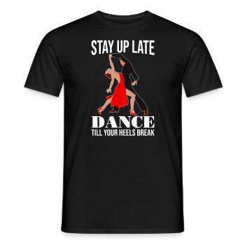 Formation en danse Ballroom Danse de couple - T-shirt homme - noir - Devant - AI Model Male 178 light (178cm)