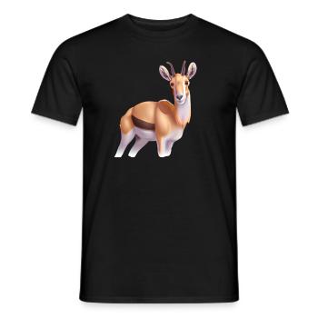 Saiga-Antilope - Männer T-Shirt - Schwarz - Vorne - AI Model Male 178 light (178cm)