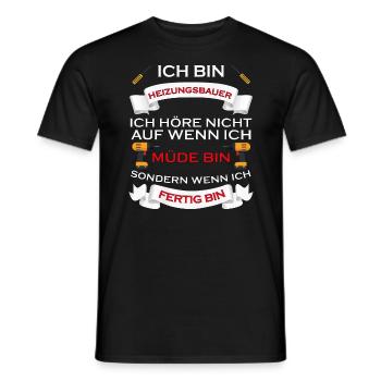 HANDWERKER DESIGN I LUSTIG - Männer T-Shirt - Schwarz - Vorne - AI Model Male 178 light (178cm)