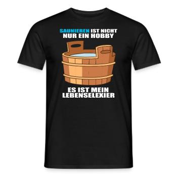 Saunieren Sauna Saunameister Wellness Erholung - Männer T-Shirt - Schwarz - Vorne - AI Model Male 178 light (178cm)