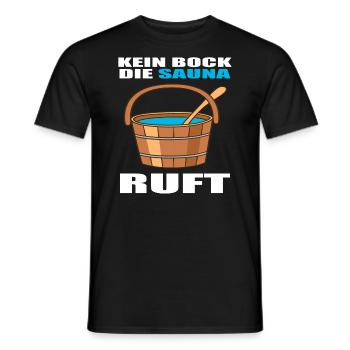 Sauna Saunameister Wellness Entspannung Saunieren - Männer T-Shirt - Schwarz - Vorne - AI Model Male 178 light (178cm)