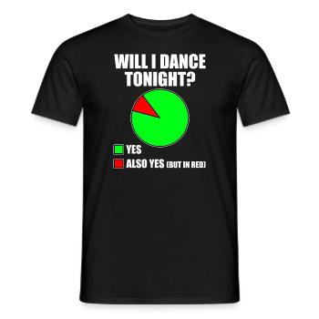 Danse Slogan Ballroom Couple Dance Dance Floor - T-shirt homme - noir - Devant - AI Model Male 178 light (178cm)