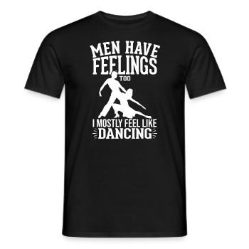 Tanzen Spruch Ballsaal Paartanz Tanz Tanzfläche - Männer T-Shirt - Schwarz - Vorne - AI Model Male 178 light (178cm)