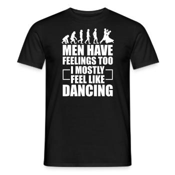 Danse Slogan Ballroom Couple Dance Dance Floor - T-shirt homme - noir - Devant - AI Model Male 178 light (178cm)