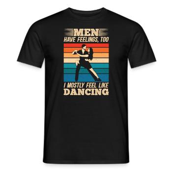 Tanzen Spruch Ballsaal Paartanz Tanz Tanzfläche - Männer T-Shirt - Schwarz - Vorne - AI Model Male 178 light (178cm)