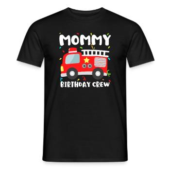 Mama Geburtstag Crew Feuerwehrauto Party Feuerwehrmann M - Männer T-Shirt - Schwarz - Vorne - AI Model Male 178 light (178cm)