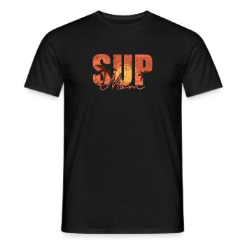 SUP Mom Stand up Paddle Balance halten - Männer T-Shirt - Schwarz - Vorne - AI Model Male 178 light (178cm)
