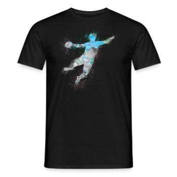 Handball, handballer, Beachhandball,Graffiti - Männer T-Shirt - Schwarz - Vorne - AI Model Male 178 light (178cm)