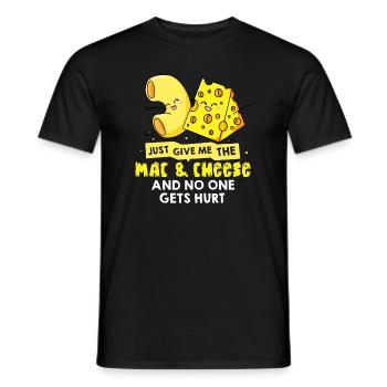 Mac And Cheese Cadeau Macaroni Cheesy Noodle - T-shirt homme - noir - Devant - AI Model Male 178 light (178cm)