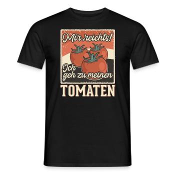 Gehe Zu Tomaten Tomatensorten Gartenfreunde - Männer T-Shirt - Schwarz - Vorne - AI Model Male 178 light (178cm)