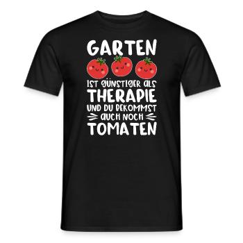 Garten Therapie Tomaten Tomatensorten Gartenfreund - Männer T-Shirt - Schwarz - Vorne - AI Model Male 178 light (178cm)
