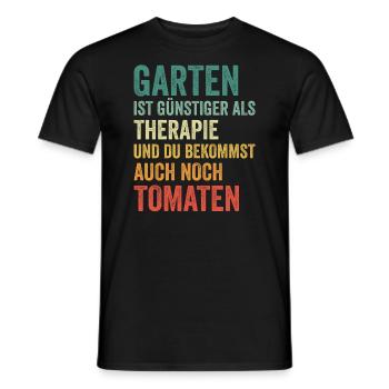 Garten Therapie Tomaten Tomatensorten Gartenfreund - Männer T-Shirt - Schwarz - Vorne - AI Model Male 178 light (178cm)