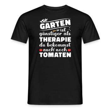 Garten Therapie Tomaten Tomatensorten Gartenfreund - Männer T-Shirt - Schwarz - Vorne - AI Model Male 178 light (178cm)