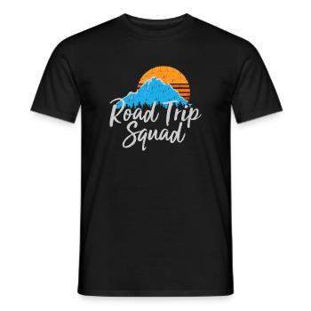 Road Trip Squad | Tour itinérant Souvenir Giftjoyr - T-shirt homme - noir - Devant - AI Model Male 178 light (178cm)