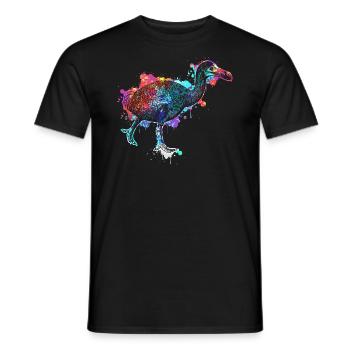 Dodo - oiseau disparu incapable de voler - T-shirt homme - noir - Devant - AI Model Male 178 light (178cm)