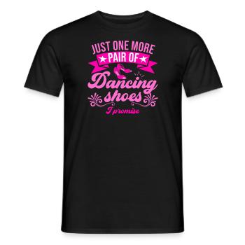 Dancing Slogan Ballroom Couple Dance Dance Floor - Men's T-Shirt - black - Front - AI Model Male 178 light (178cm)