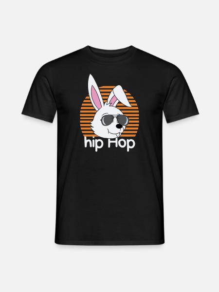 Lapin Hip Hop - T-shirt homme - noir