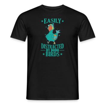Easily Distracted by Dodo Birds Tier - Men's T-Shirt - black - Front - AI Model Male 178 light (178cm)