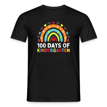 100 jours d’enseignant de maternelle - T-shirt homme - noir - Devant - AI Model Male 178 light (178cm)