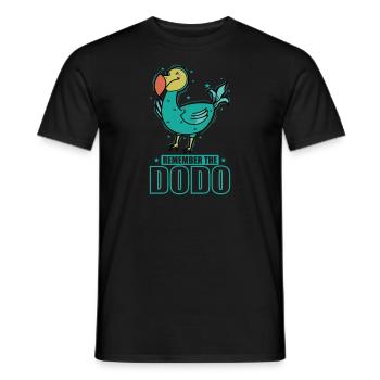 Remenber the Dodo Bird from Mauritius - Men's T-Shirt - black - Front - AI Model Male 178 light (178cm)