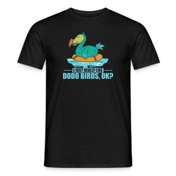 I Just Really Like Dodo Birds, ok? Mauritius - Men's T-Shirt - black - Front - AI Model Male 178 light (178cm)