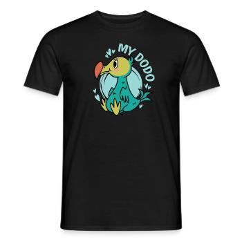 My Dodo Bird from Mauritius - Men's T-Shirt - black - Front - AI Model Male 178 light (178cm)