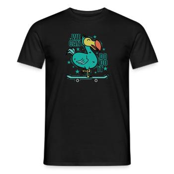 We can do it We can Dodo it Bird Mauritius - Men's T-Shirt - black - Front - AI Model Male 178 light (178cm)