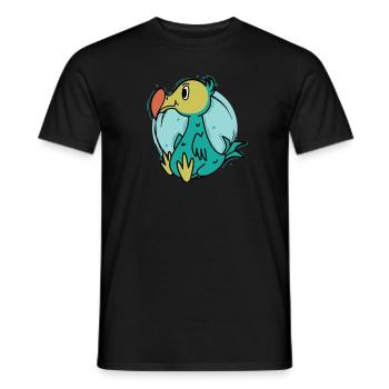 Dodo Bird of Mauritius Island - Men's T-Shirt - black - Front - AI Model Male 178 light (178cm)