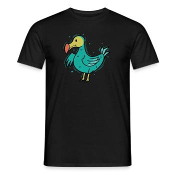 cute dodo bird from Mauritius - Men's T-Shirt - black - Front - AI Model Male 178 light (178cm)