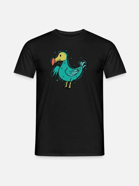 cute dodo bird from Mauritius - Men's T-Shirt - black
