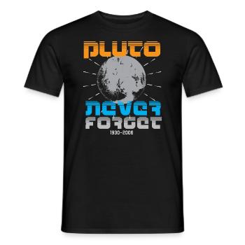Sonnensystem Pluto Vergiss Niemals 30-06 - Männer T-Shirt - Schwarz - Vorne - AI Model Male 178 light (178cm)