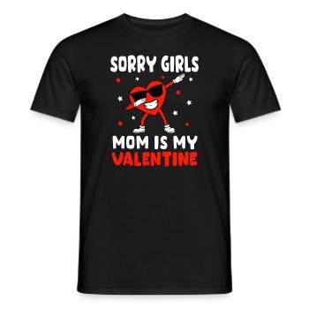 Désolé les filles Maman est mon garçon en bas âge de la Saint-Valentin - T-shirt homme - noir - Devant - AI Model Male 178 light (178cm)