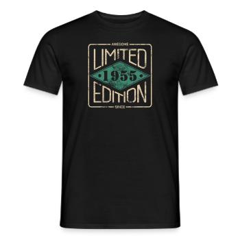 Awesome Since 1955 Retro Vintage Design - Men's T-Shirt - black - Front - AI Model Male 178 light (178cm)