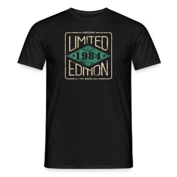 Génial depuis 1984 Retro Vintage Design - T-shirt homme - noir - Devant - AI Model Male 178 light (178cm)